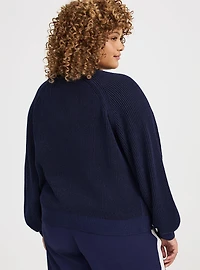 Cardigan V-Neck Chenille Sweater