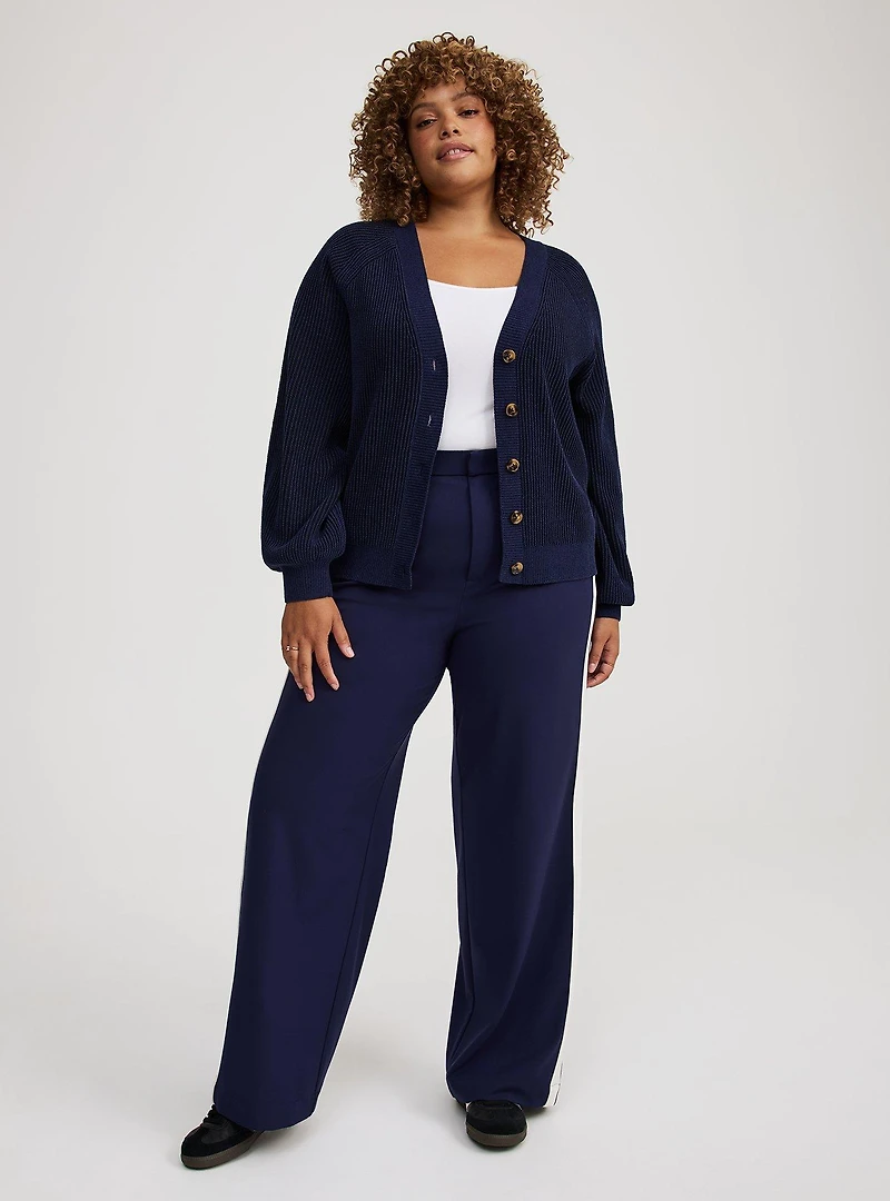 Cardigan V-Neck Chenille Sweater