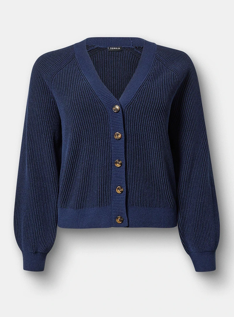 Cardigan V-Neck Chenille Sweater