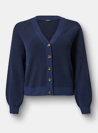 Cardigan V-Neck Chenille Sweater