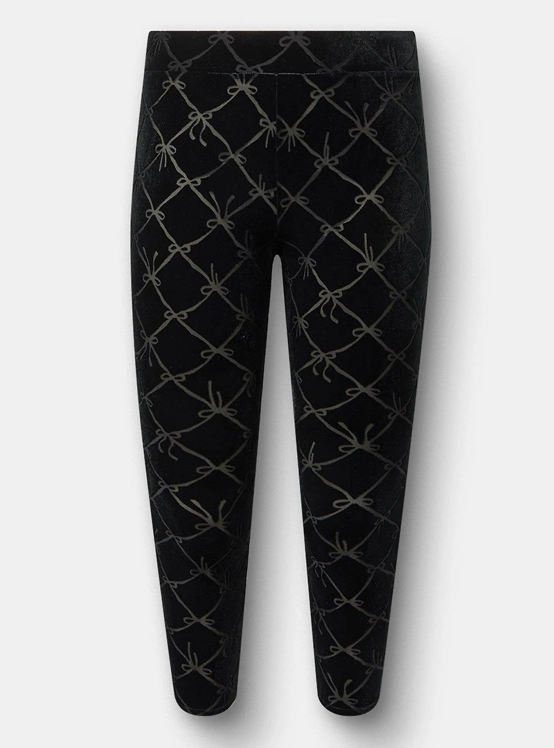 Full-Length Burnout Velvet Legging