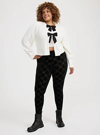 Full-Length Burnout Velvet Legging
