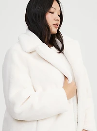 Longline Faux Fur Coat