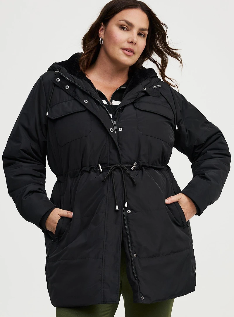 Fur-Lined Puffer Jacket