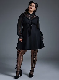 Nightfall Bow Fishnet Tights