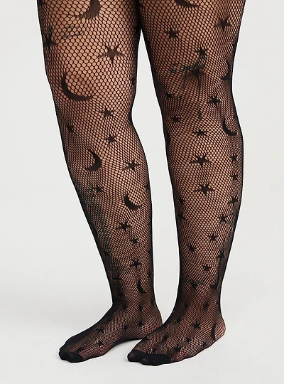 Nightfall Celestial Fishnet Tights