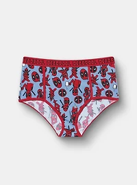 Deadpool Mid-Rise Cotton Brief Panty