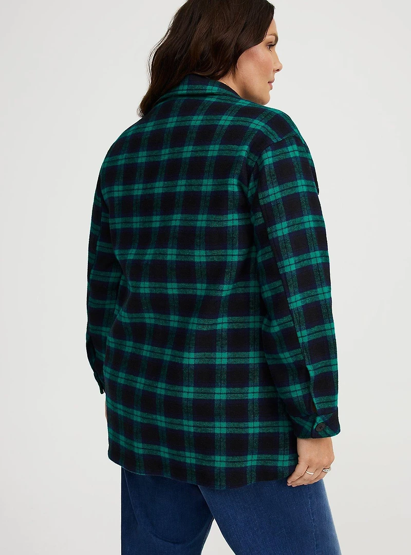 Brushed Twill Cotton Shacket