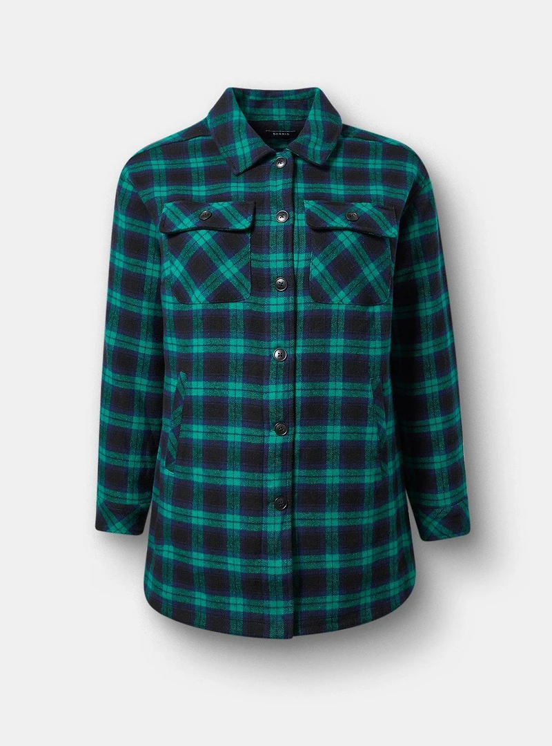 Brushed Twill Cotton Shacket