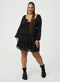 Tiered Babydoll Mini Dress