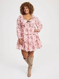Tiered Babydoll Mini Dress