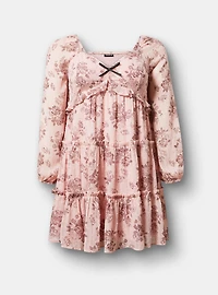 Tiered Babydoll Mini Dress