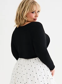 Retro Chic Tie-Front Shrug