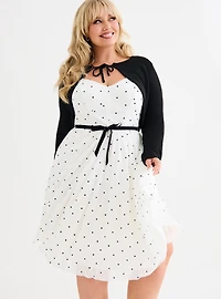 Retro Chic Tie-Front Shrug
