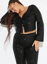 LoveSick Sequin Flare Pant