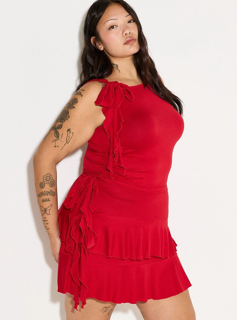 LoveSick Ruffle Mini Skirt
