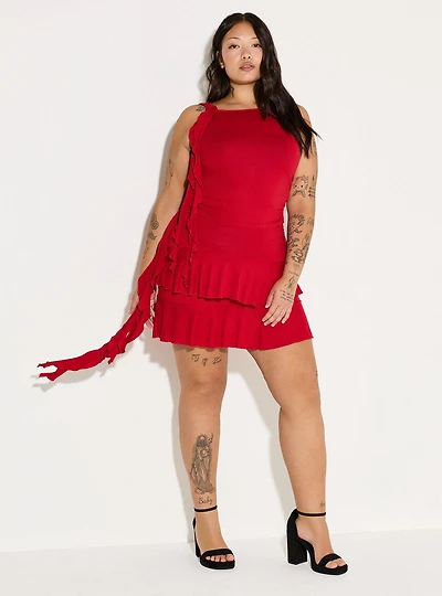 LoveSick Ruffle Mini Skirt