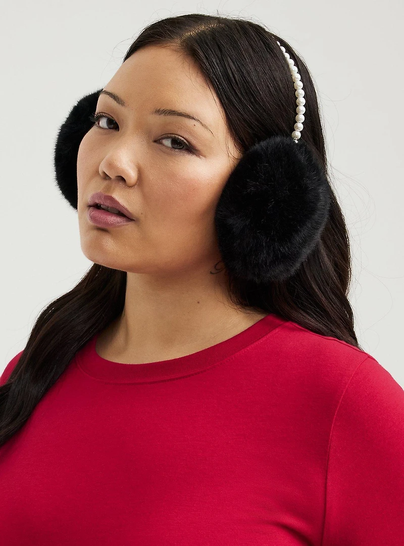 Pearl Faux Fur Earmuffs