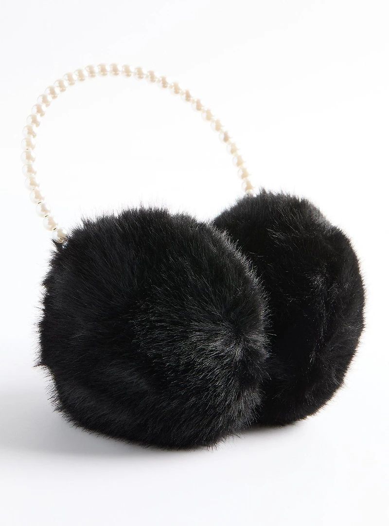 Pearl Faux Fur Earmuffs