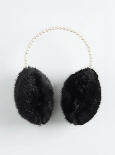 Pearl Faux Fur Earmuffs