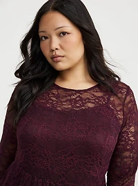 A-Line Lace Maxi Dress