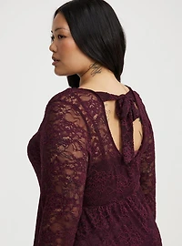 A-Line Lace Maxi Dress