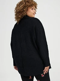 Boucle Open Front Cardigan