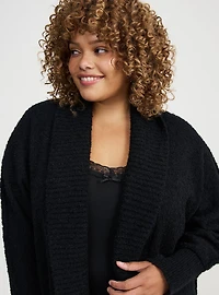 Boucle Open Front Cardigan