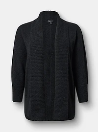Boucle Open Front Cardigan