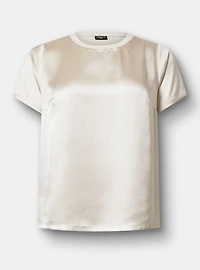 Satin Crew Top