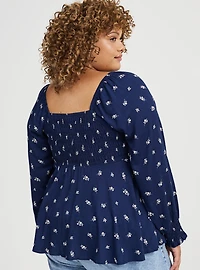 Tie Front Babydoll Top