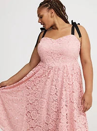V-Waist Midi Dress