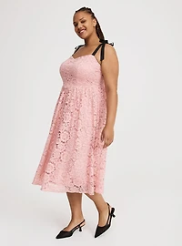 V-Waist Midi Dress