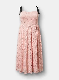 V-Waist Midi Dress