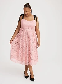 V-Waist Midi Dress