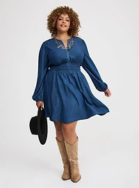 Chambray Mini Dress