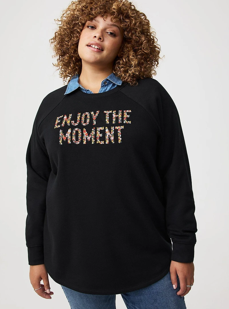 Classic Cozy Fleece Tunic Sweatshirt