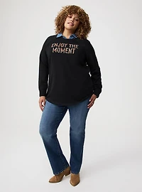 Classic Cozy Fleece Tunic Sweatshirt