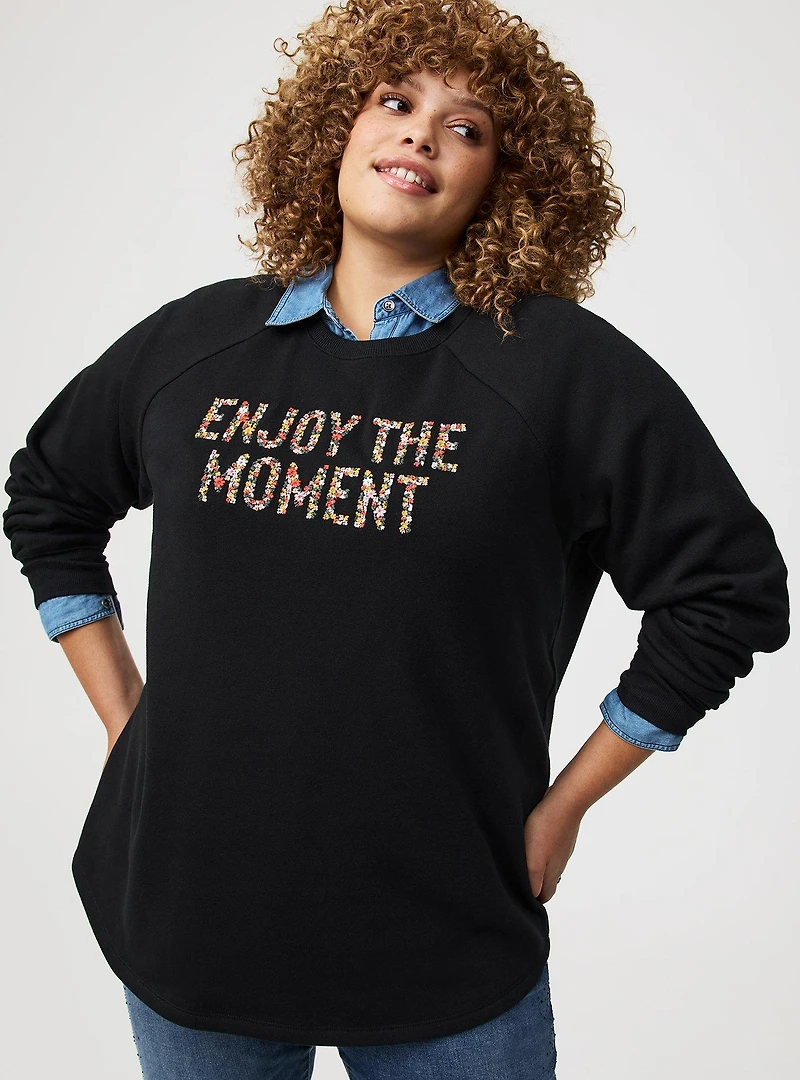 Classic Cozy Fleece Tunic Sweatshirt