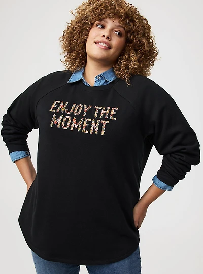 Classic Cozy Fleece Tunic Sweatshirt