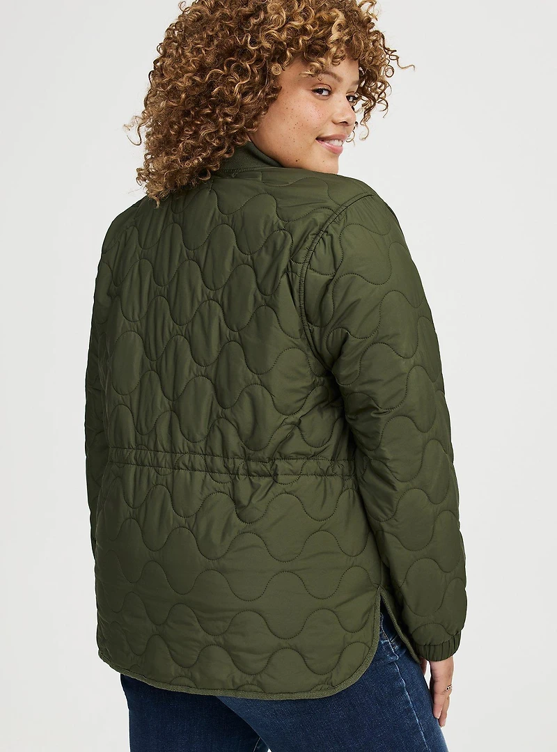 Quilted Bomber Jacket