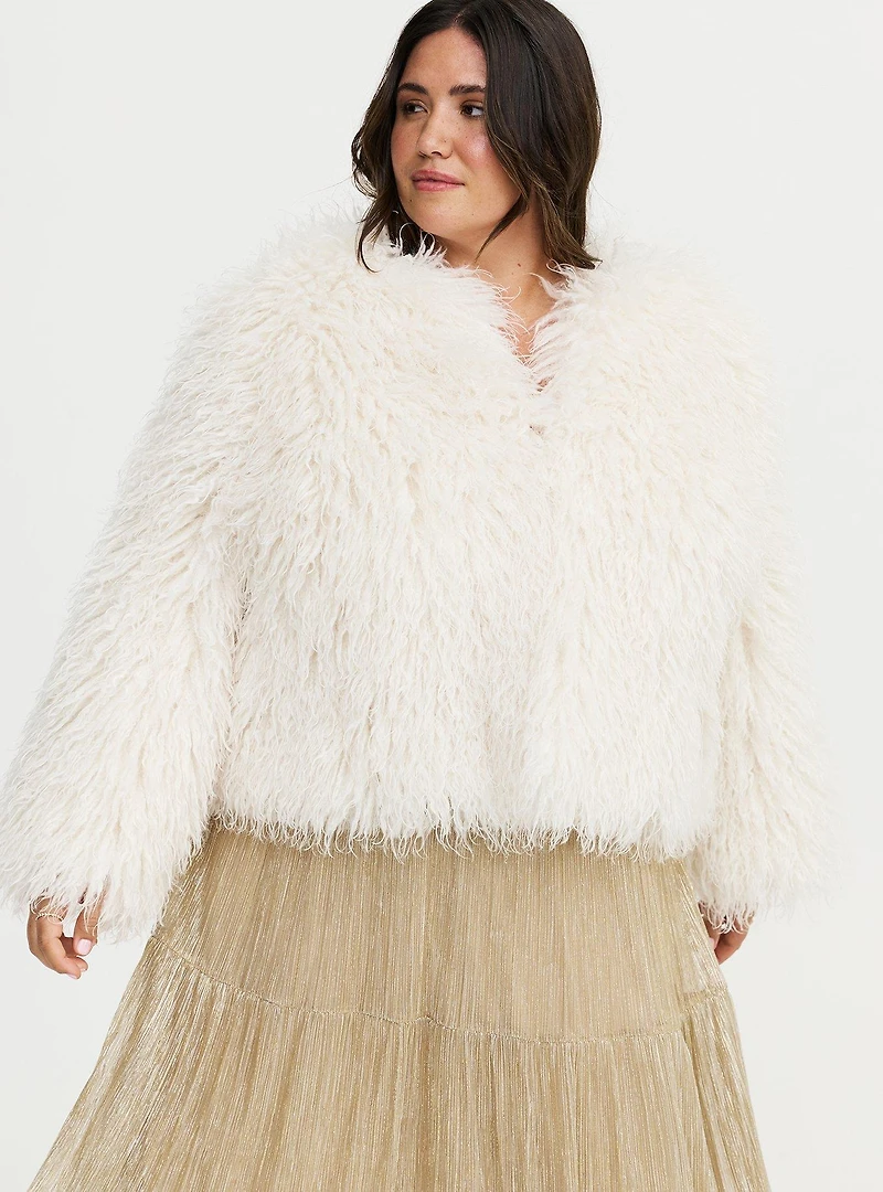 Shaggy Faux Fur Jacket