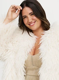 Shaggy Faux Fur Jacket