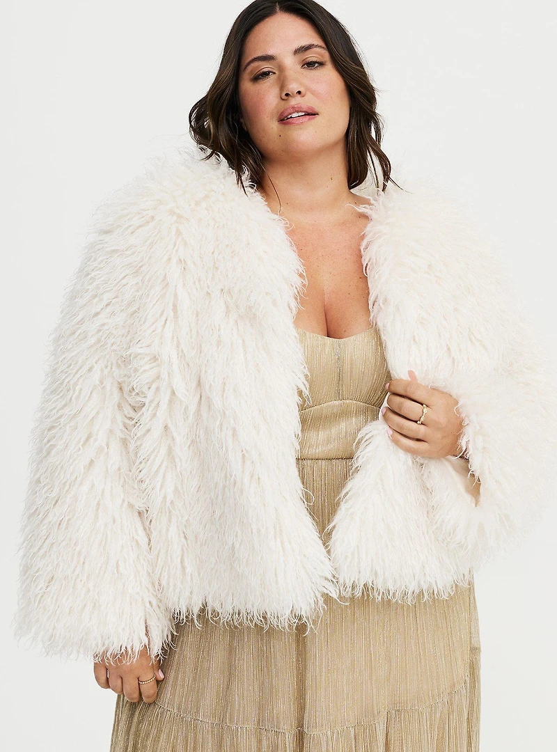 Shaggy Faux Fur Jacket