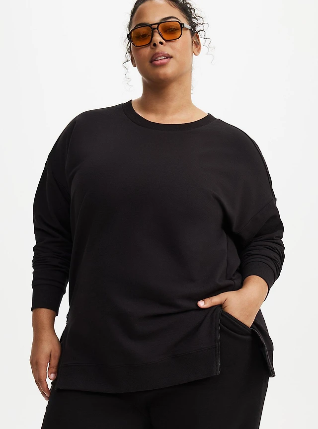 TRU Everyday Fleece Relaxed Active Tunic