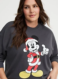 Mickey Mouse Christmas Oversized Fleece Sweatshirt