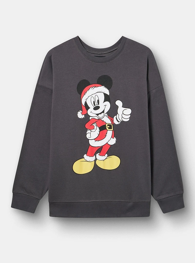 Mickey Mouse Christmas Oversized Fleece Sweatshirt