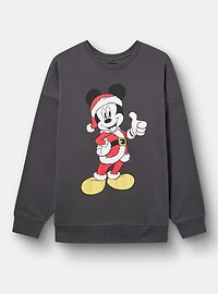 Mickey Mouse Christmas Oversized Fleece Sweatshirt