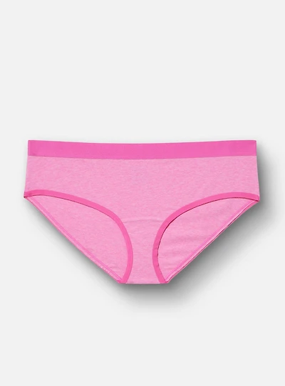Heather Cotton Mid-Rise Hipster Panty