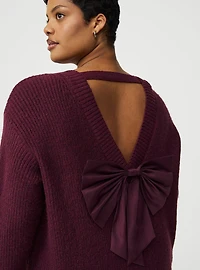 Back Bow Pullover Sweater